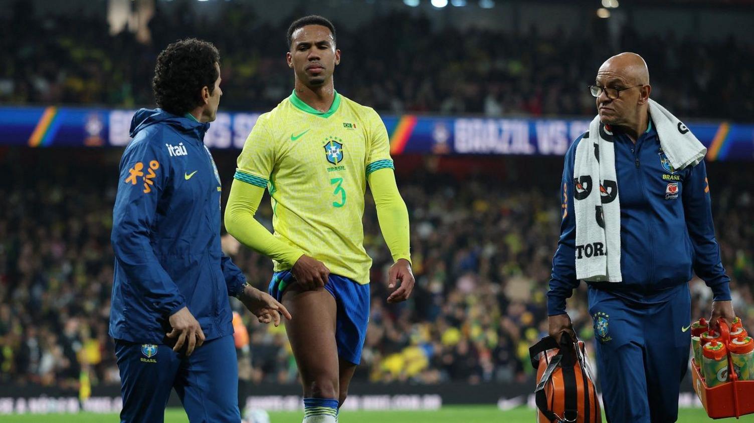 مدافع مصدوم آرسنال، گابریل، بازی تیم ملی برزیل را از دست داد